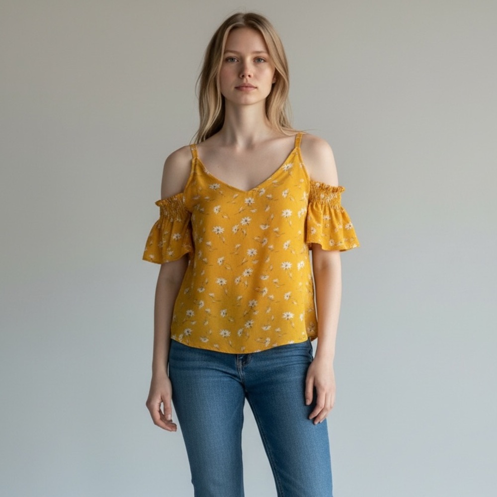 Sienna Sky Yellow Floral Blouse
